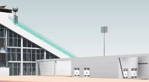 הדמיית האצטדיון העתידי (באדיבות א.ב מתכננים)