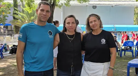 שרון נימרי אמא של עדן ז״ל, עדי ביכמן מנכ״לית הוועד האולימפי בישראל, מיכאל נימרי, אבא של עדן ז״ל (טל אלכסנדרוביץ)
