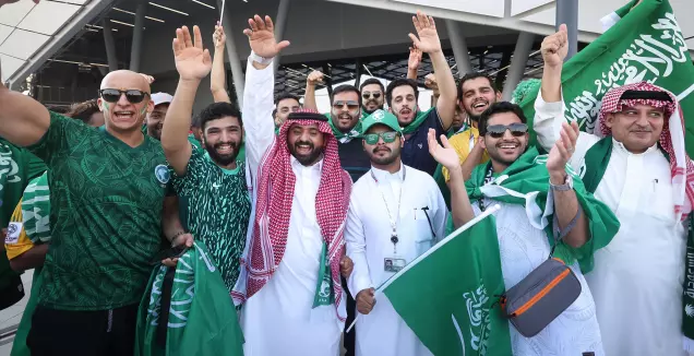 אוהדי נבחרת ערב הסעודית בטירוף (רדאד ג'בארה)