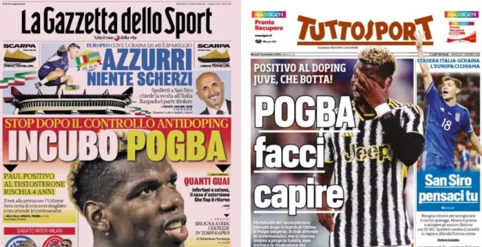 העיתונים באיטליה  (צילום מסך)
